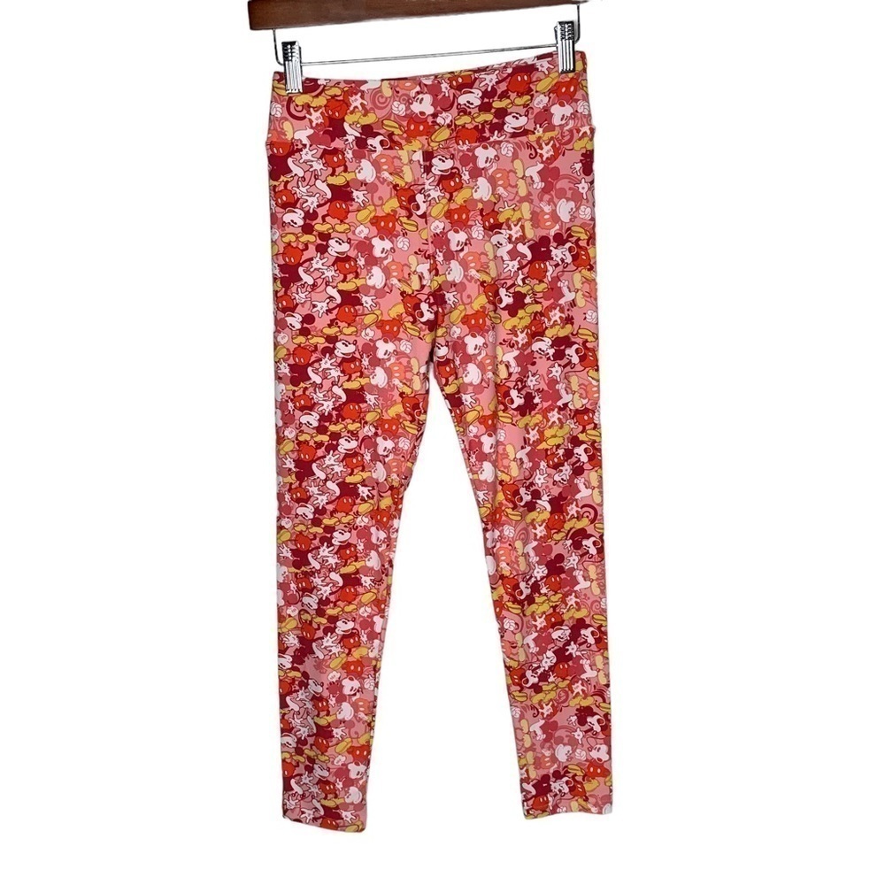 Disney Lularoe Womens Leggings  Mickey Mouse  Pink  One Size